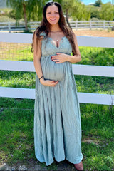 Black Ribbed Cardigan 2 Piece Maternity Set