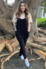 Black Front Pocket Jumpsuit