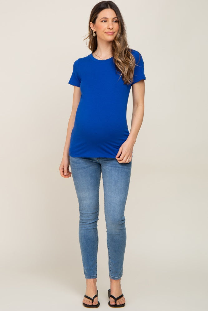 Royal Basic Crew Neck Maternity Tee