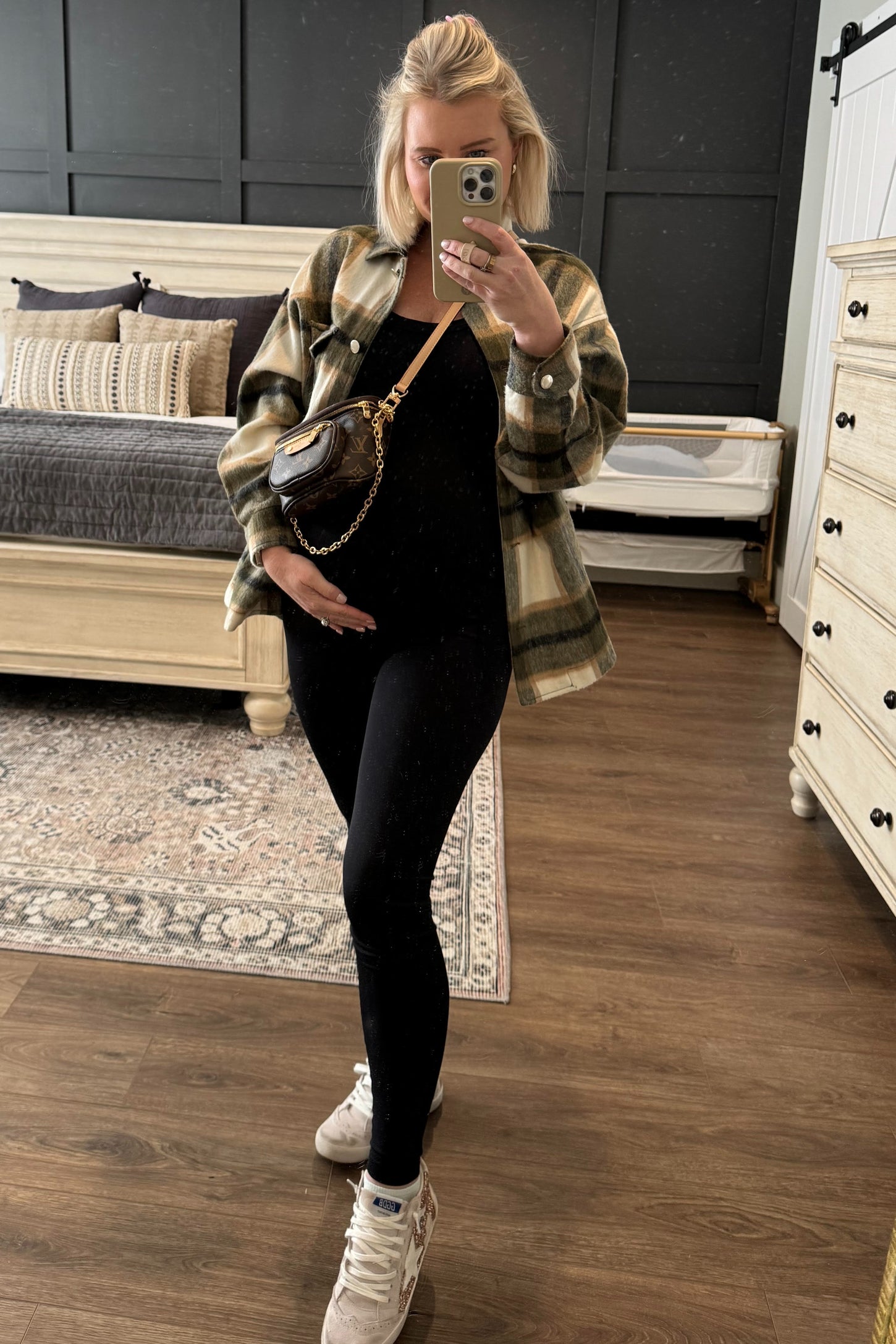 Black Sleeveless Maternity One Piece