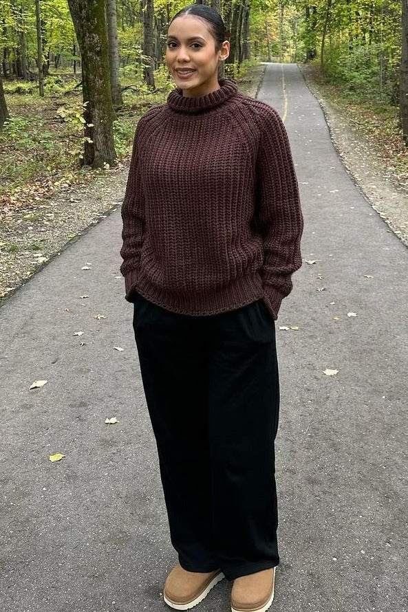 Black Wide Leg Joggers