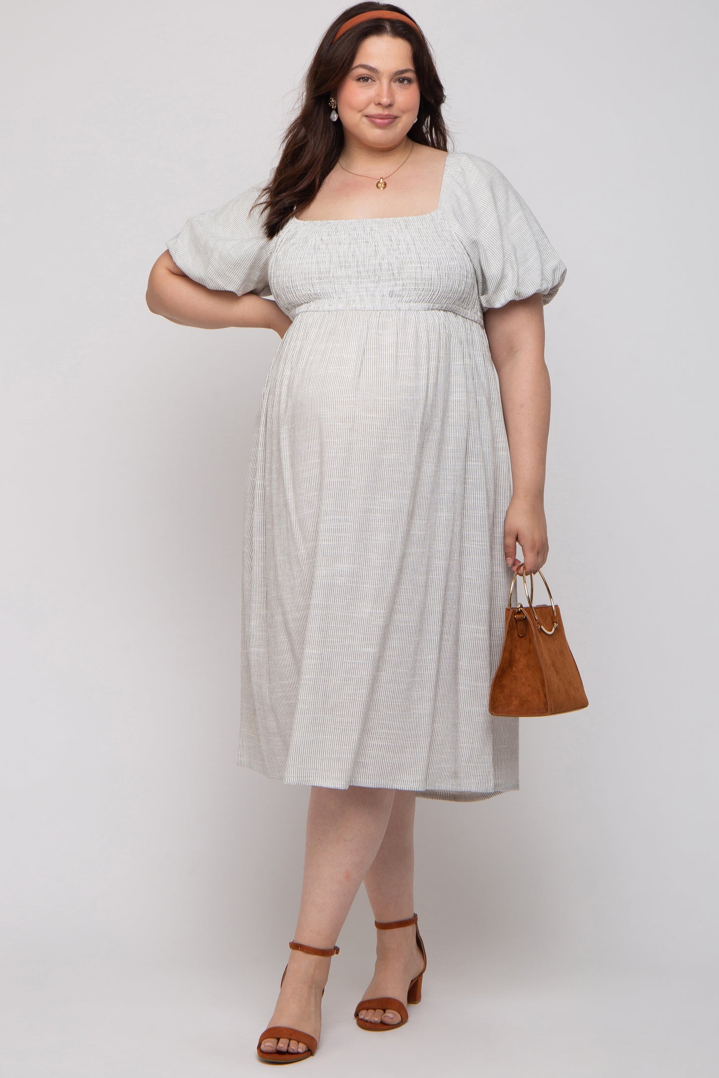 plus size striped linen dress Designer Plus Size Womens Striped Cotton Linen Dress... From Watch6618, $26.77