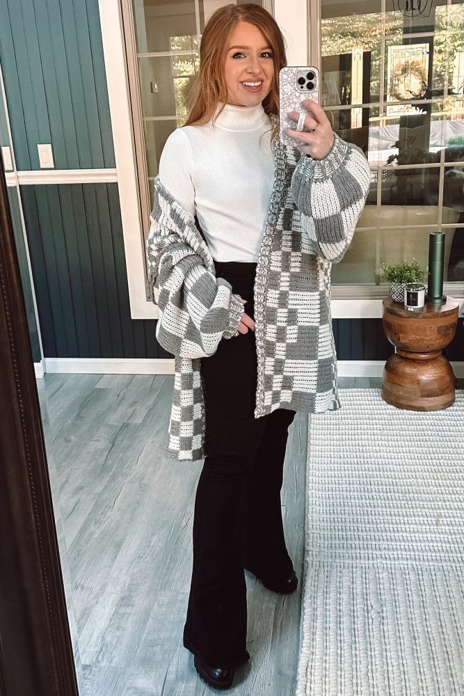 Cream Ribbed Fitted Long Sleeve Top