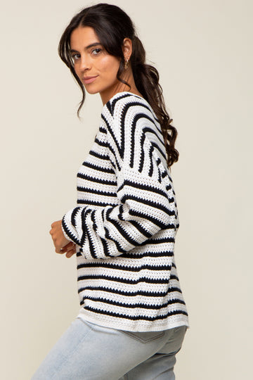 Black Striped Sweater