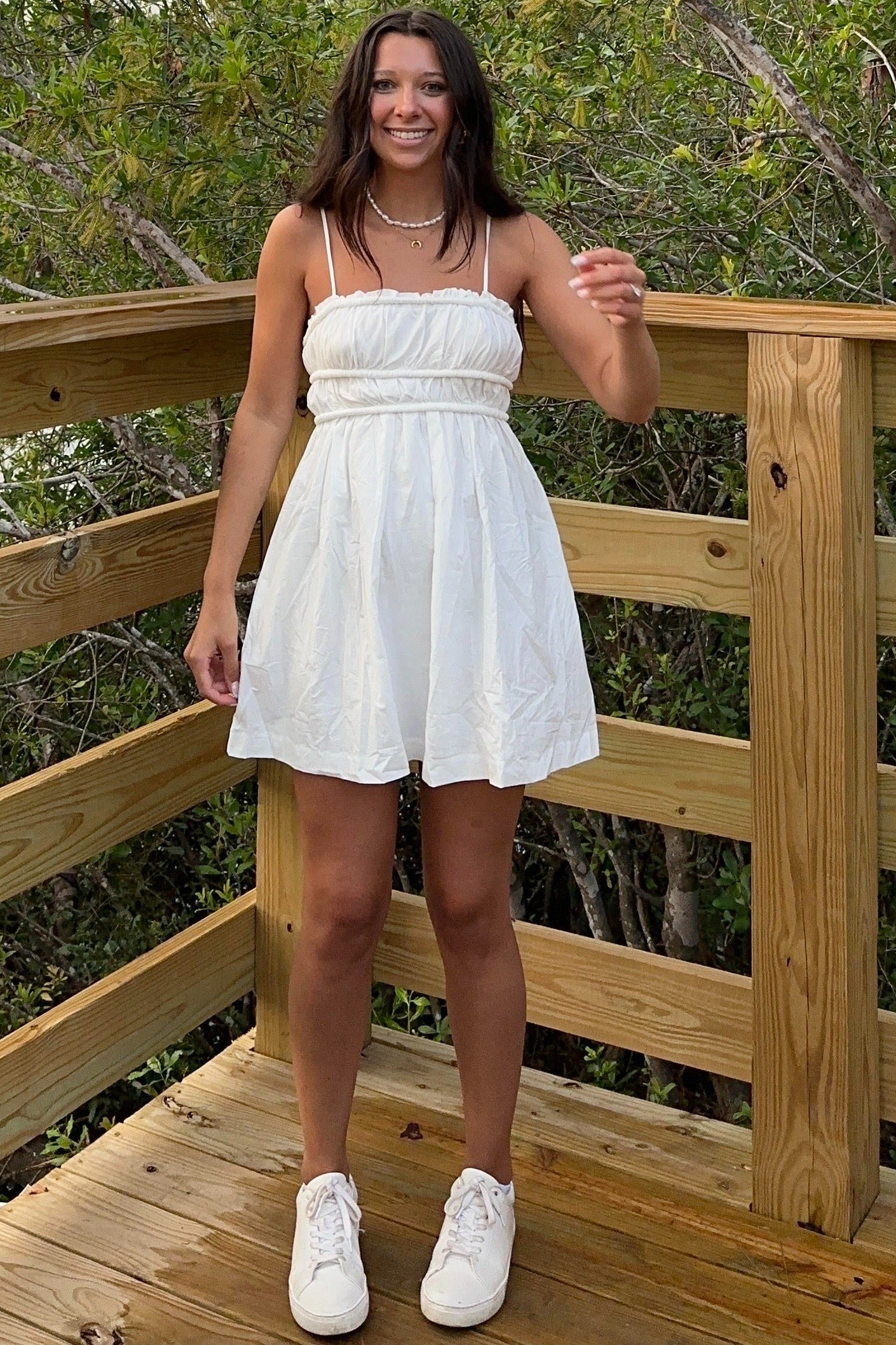 White Babydoll Mini Dress