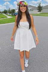 White Babydoll Mini Dress