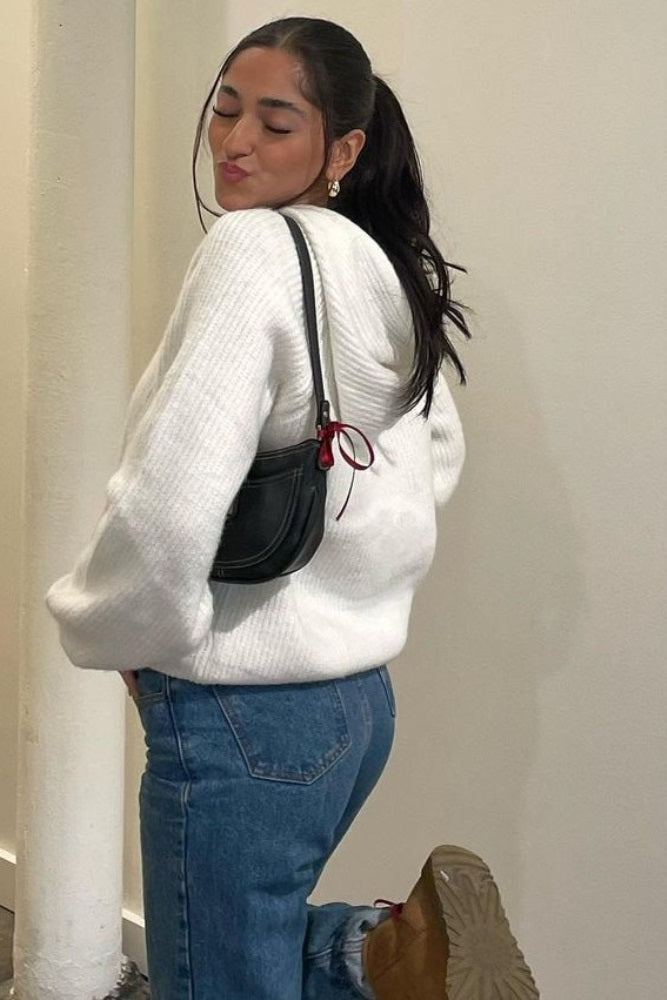 Ivory Hooded Sweater