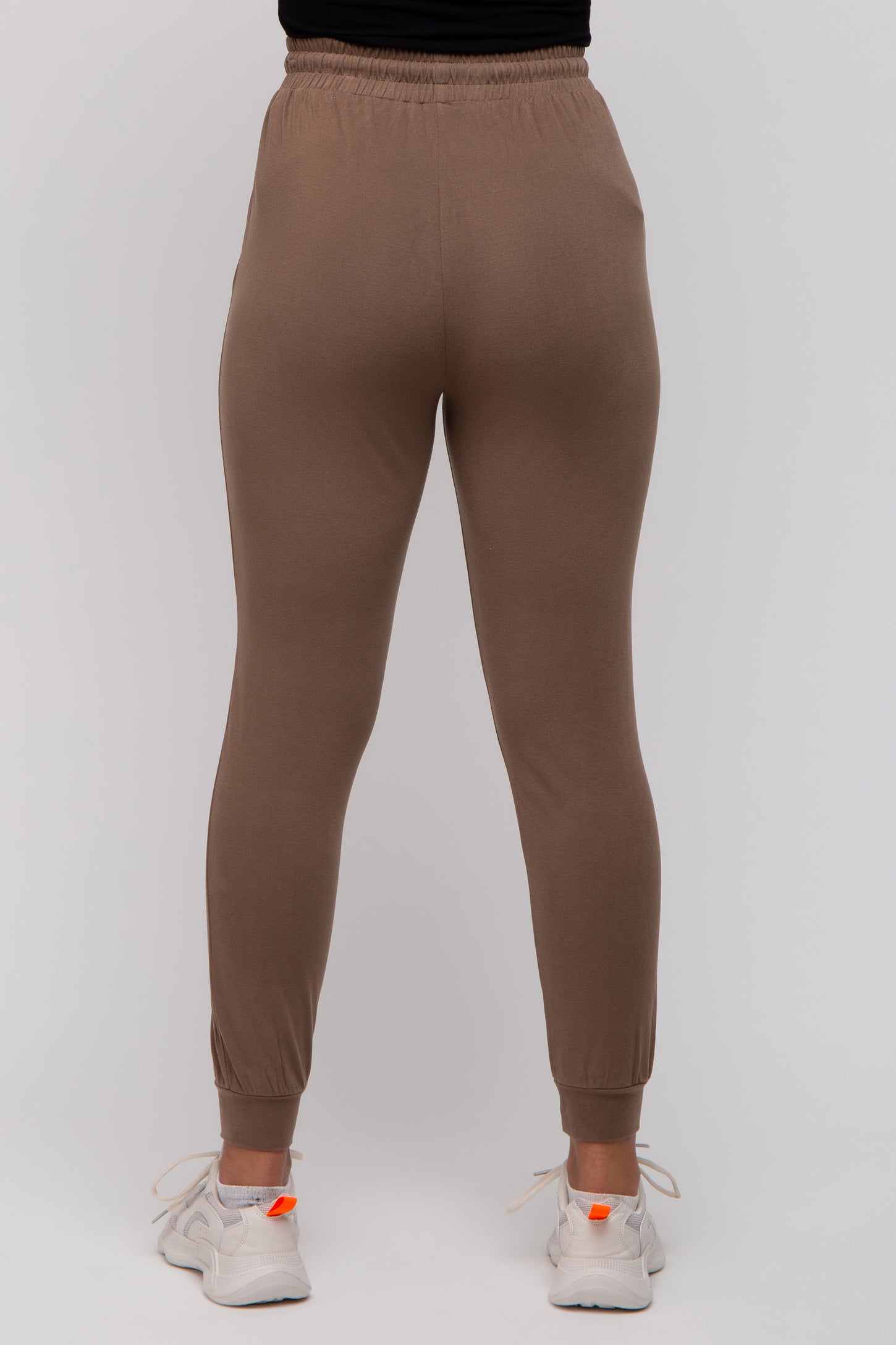 Mocha Ultra Soft Knit Drawstring Joggers