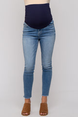Blue Maternity Skinny Jeans