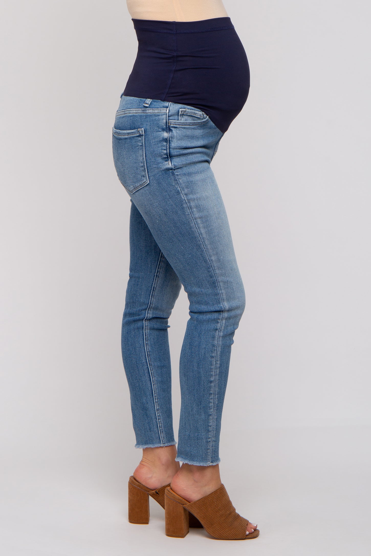 Blue Maternity Skinny Jeans