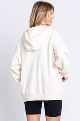 Cream Hooded Jacket