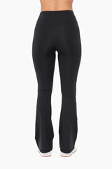 Black Front Ruched Leggings