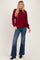 Burgundy Knit Pullover Sweater