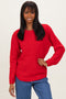 Red Knit Pullover Sweater