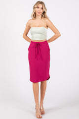 Magenta Maternity Skirt