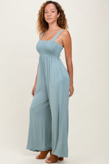 Mint Sleeveless Wide Leg Jumpsuit