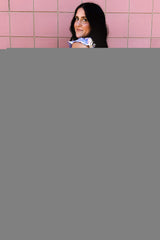 Lavender Floral Smocked Bodice Wide Leg Jumpsuit