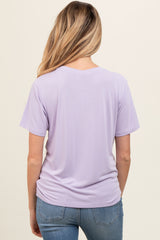 Lavender Dolman Sleeve Maternity Top