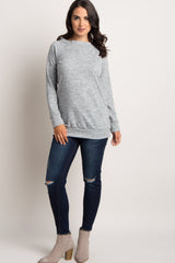 Heather Grey Basic Sweater