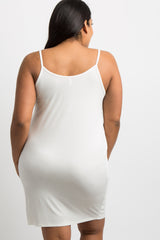 Ivory Basic Plus Maternity Sleep Dress