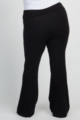 Black Foldover Plus Lounge Pants