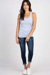 Heather Grey Fitted Tank Top