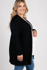 Black Knit Plus Maternity Cardigan