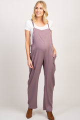 Lavender Side Pocket Maternity Overalls