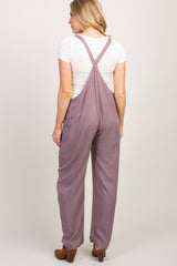 Lavender Side Pocket Maternity Overalls