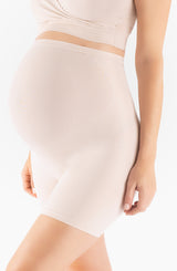 Beige Belly Bandit Thighs Disguise Maternity Support Shorts