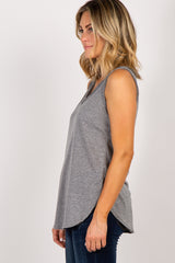 Charcoal Grey Heathered Tank Top