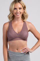 Purple Lace Racerback Bralette