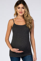 Charcoal Solid Maternity Cami