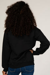 Black Screen Print Mama Pullover Sweatshirt