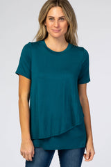 Jade Short Sleeve Curved Hem Nursing Top