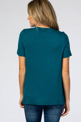 Jade Short Sleeve Curved Hem Nursing Top