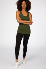 Olive Racerback Tank Top