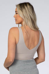 Taupe Seamless Maternity Bralette
