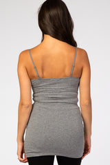 Heather Grey Fitted Tunic Cami