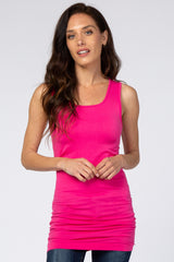 Fuchsia Fitted Maternity Tank Top