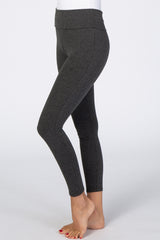 Charcoal Foldover Waistband Leggings