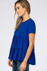 Royal Blue Tiered Top