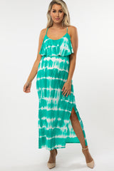 Mint Green Tie Dye Maternity Maxi Dress