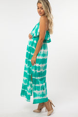 Mint Green Tie Dye Maternity Maxi Dress