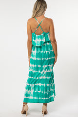 Mint Green Tie Dye Maternity Maxi Dress