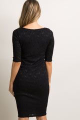 Black Lace Maternity Dress
