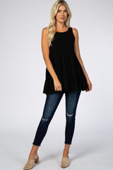 Black Tiered Sleeveless Top