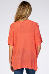 Coral Pocket Front Knit Maternity Top