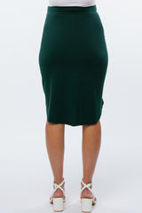 Forest Green Maternity Skirt