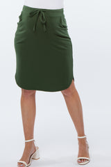 Olive Maternity Skirt